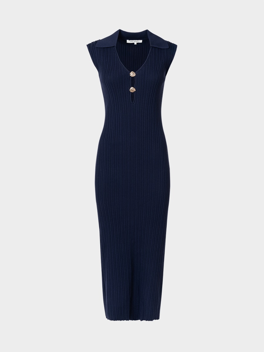 Трикотажное платье миди