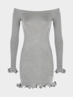 Трикотажное платье мини