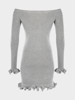 Трикотажное платье мини