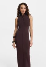 Трикотажное платье-халтер