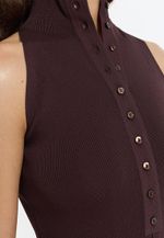 Трикотажное платье-халтер