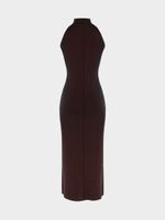 Трикотажное платье-халтер