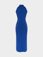 Трикотажное платье-халтер