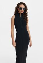 Трикотажное платье-халтер