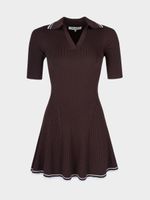 Трикотажное платье-поло
