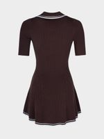 Трикотажное платье-поло