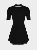 Трикотажное платье-поло