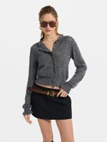 Кардиган c шерстью и мохером