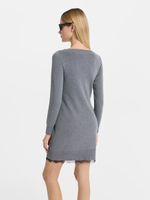 Трикотажное платье с шерстью