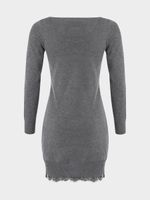 Трикотажное платье с шерстью