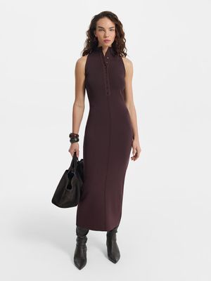 Трикотажное платье-халтер 5999₽