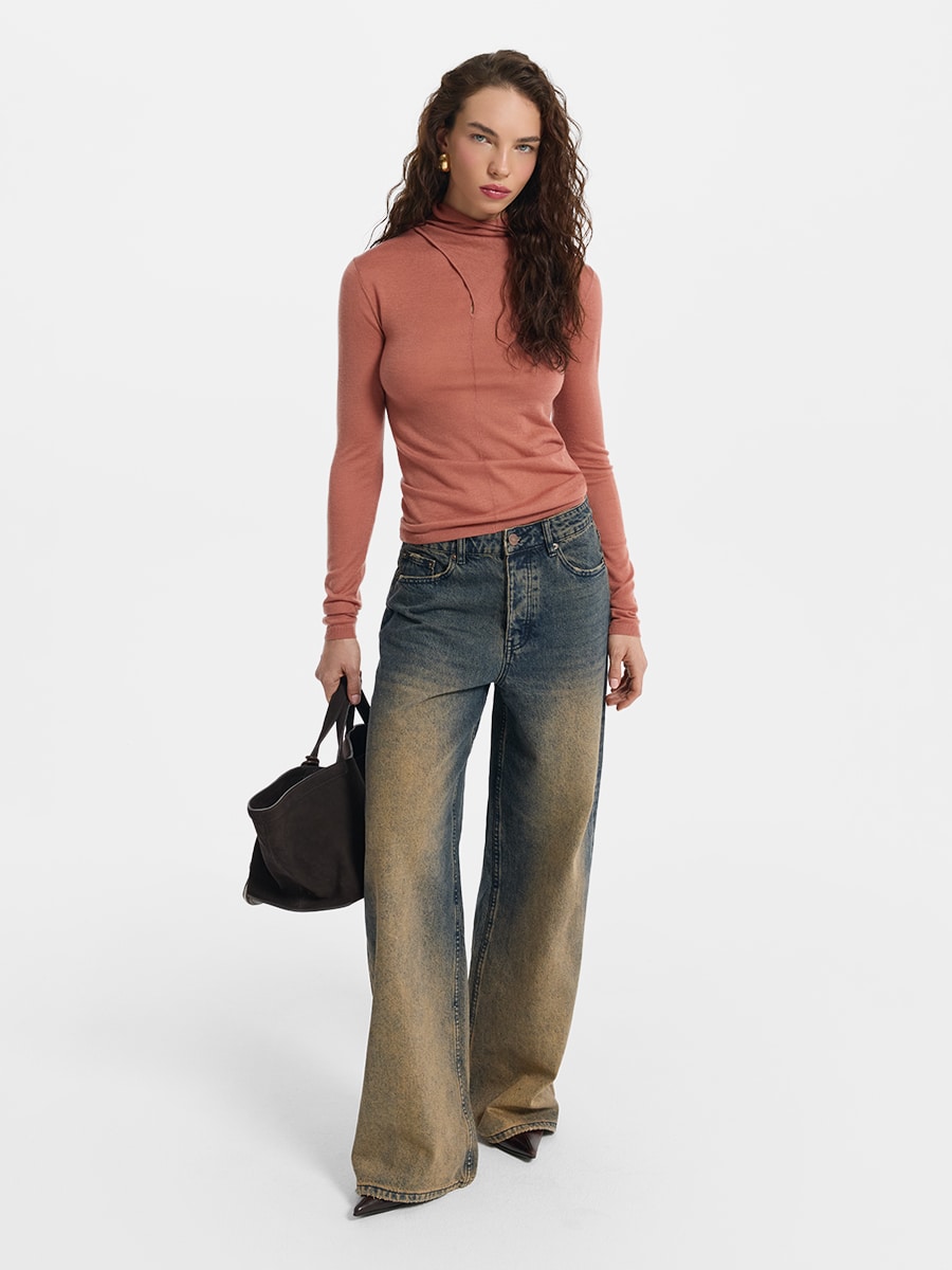 Джинсы Relaxed fit с тинтом