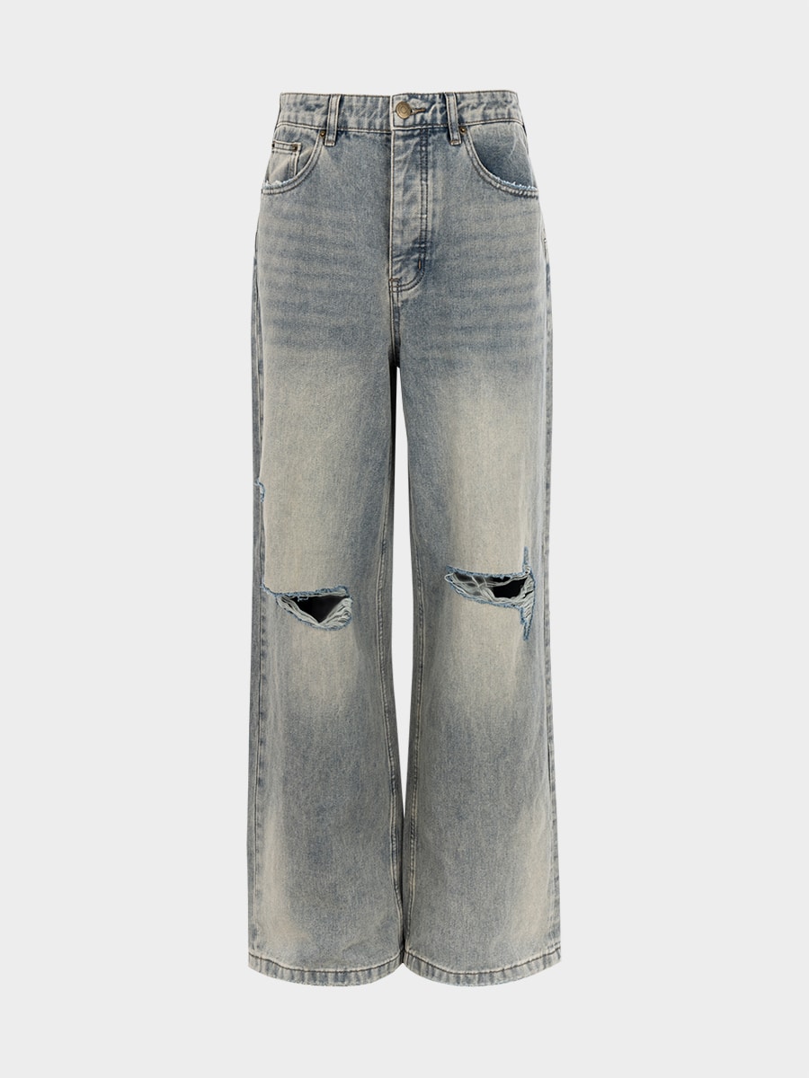 Джинсы Relaxed fit со шнуровкой на спинке 6152415706-119