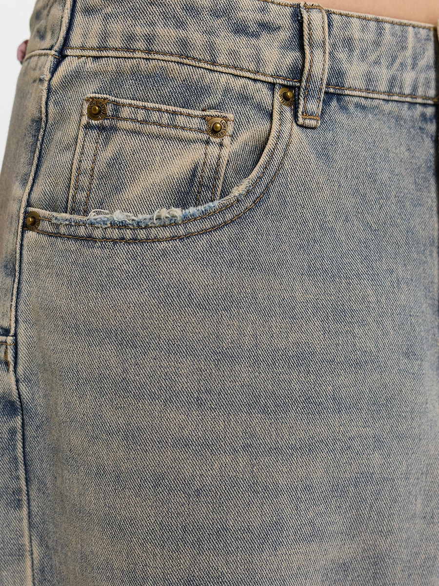 Джинсы Relaxed fit со шнуровкой на спинке 6152415706-119