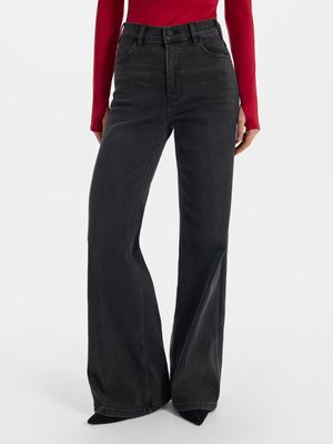 Джинсы Flare fit с высокой посадкой