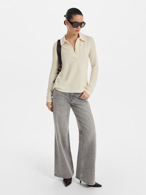 

Джинсы Flare fit со средней посадкой