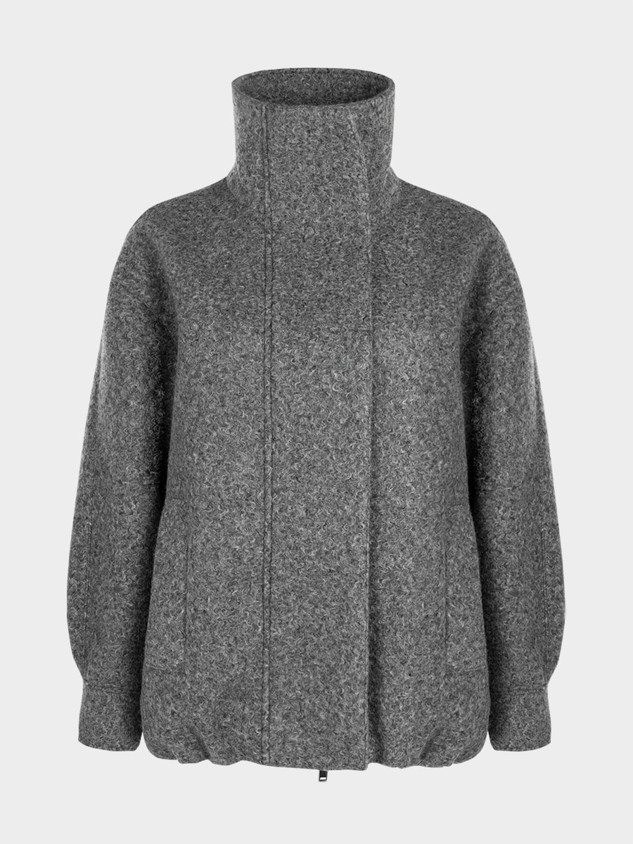 Бомбер из пальтовой ткани