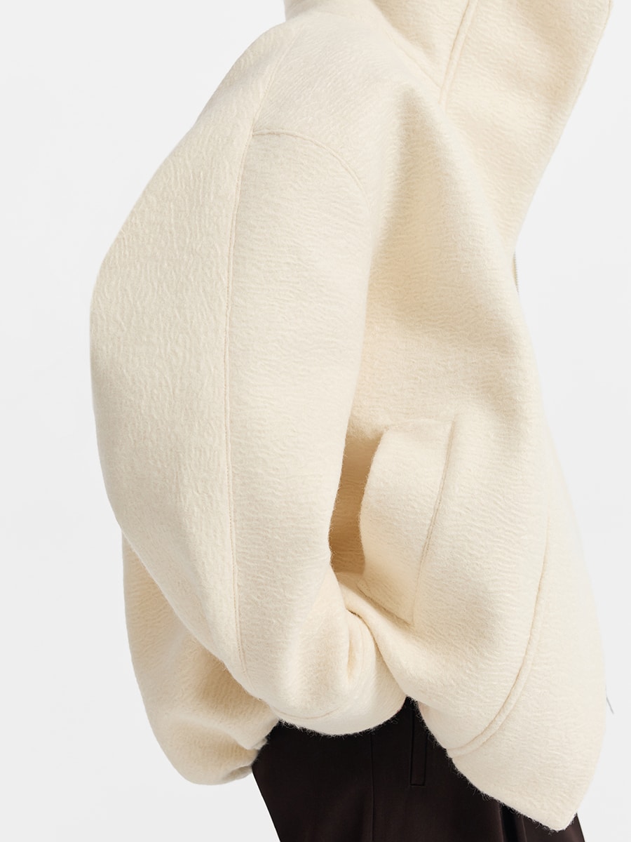 Удлиненный бомбер из пальтовой ткани 6152505105-60