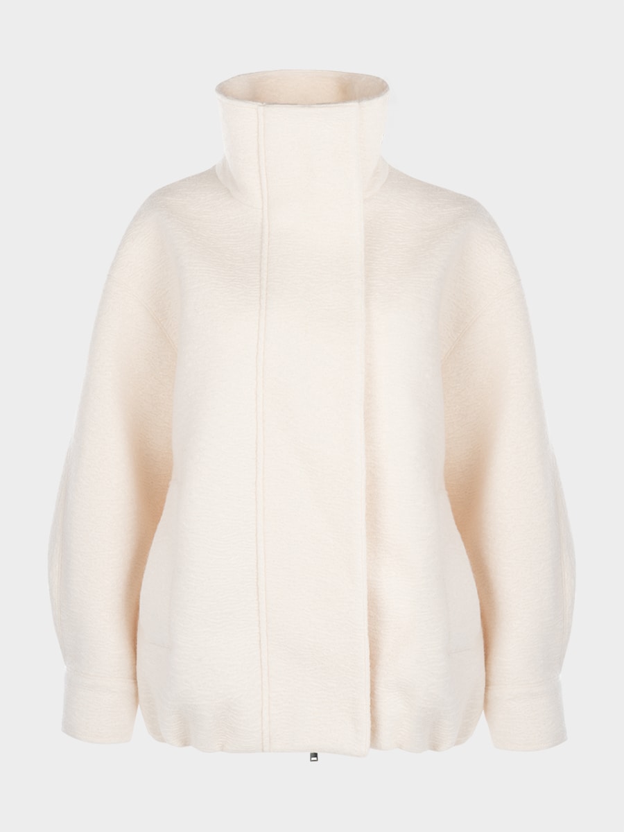 Удлиненный бомбер из пальтовой ткани 6152505105-60