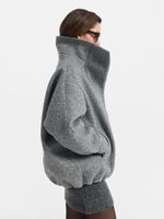 Бомбер из пальтовой ткани