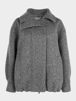 Бомбер из пальтовой ткани