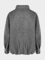 Бомбер из пальтовой ткани