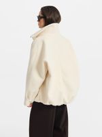 Бомбер из пальтовой ткани