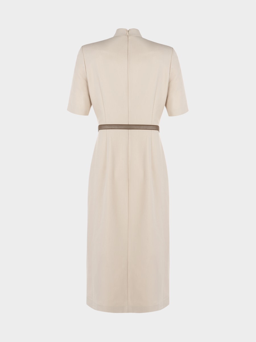 Платье миди с разрезом