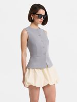 Платье мини с юбкой-баллон