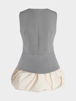 Платье мини с юбкой-баллон