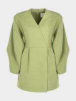 Платье с объемными рукавами