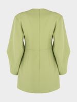 Платье с объемными рукавами