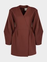 Платье с объемными рукавами