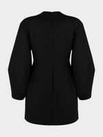 Платье с объемными рукавами