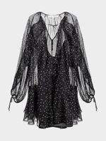 Шифоновое платье с оборками