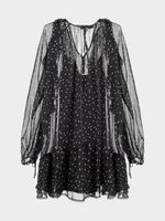 Шифоновое платье с оборками