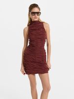 Платье мини с драпировкой