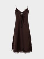 Платье-комбинация с кружевом