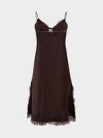 Платье-комбинация с кружевом