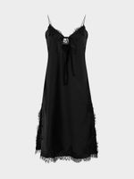 Платье-комбинация с кружевом