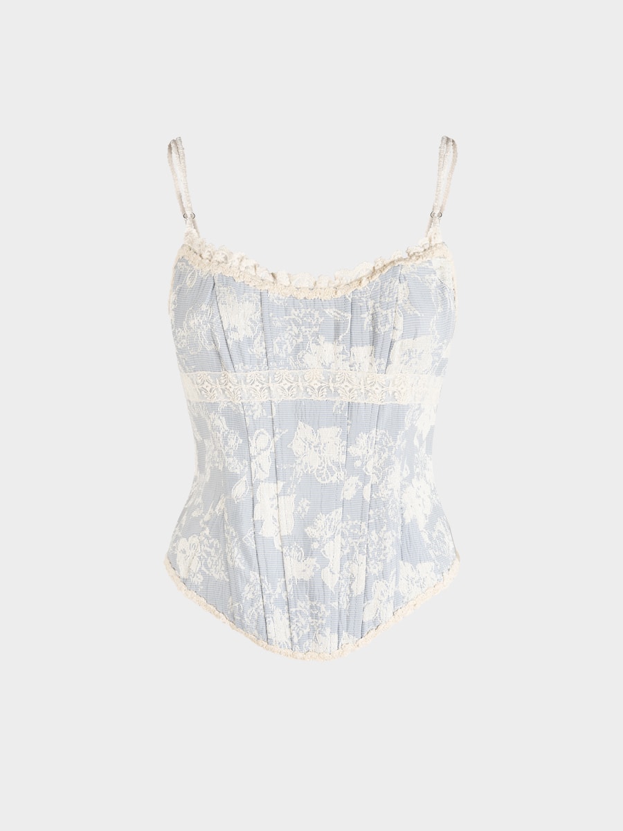 Корсет с кружевом