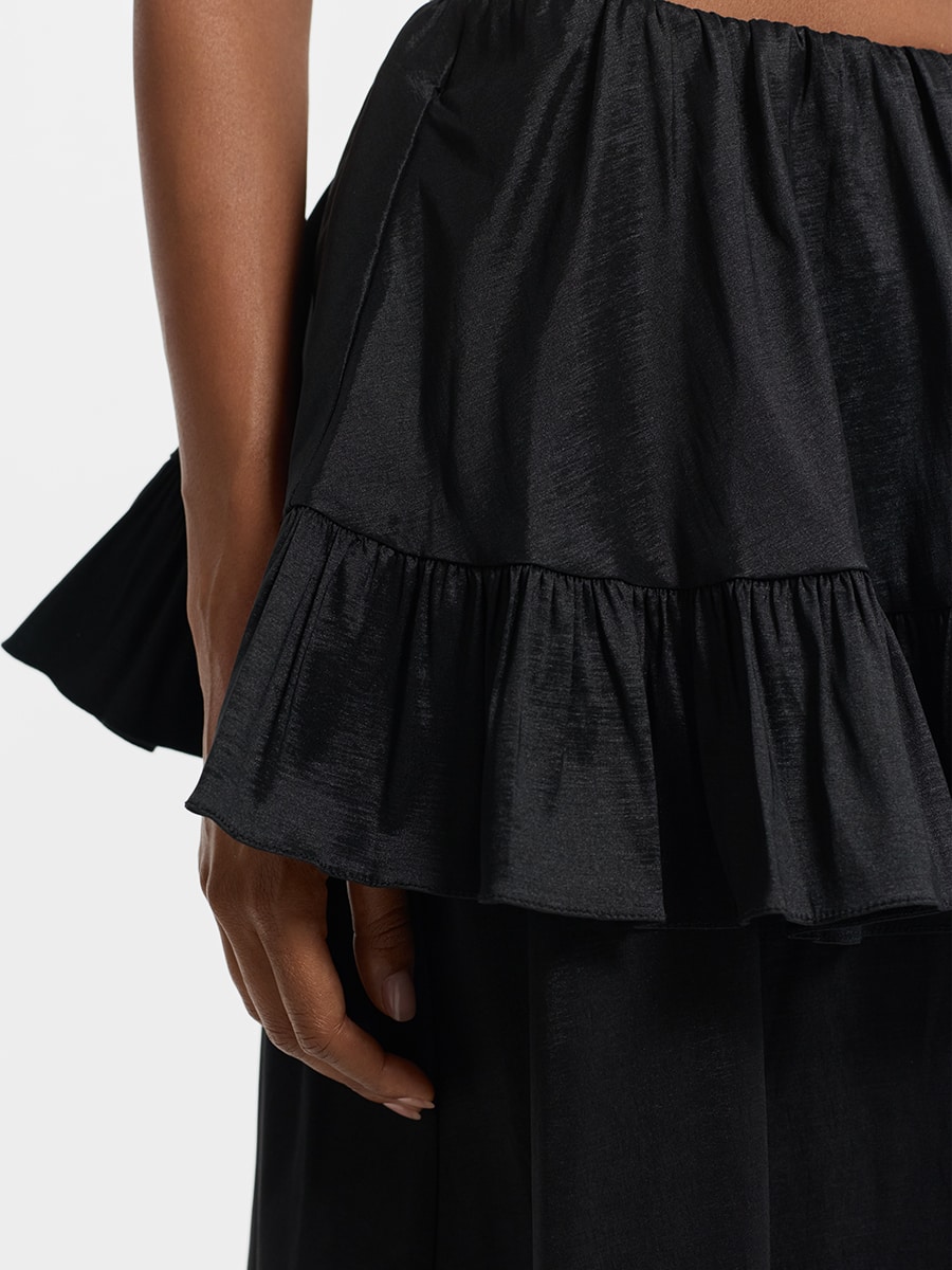 Юбка с баской и воланами 6153020234-50