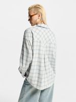 Рубашка в клетку с вискозой 