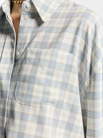 Рубашка в клетку с вискозой 