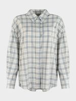 Рубашка в клетку с вискозой 