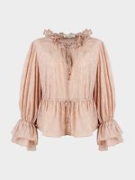 Блузка из вискозы с воланами