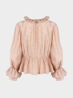 Блузка из вискозы с воланами