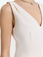 Приталенный топ с баской