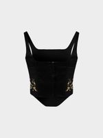 Корсетный топ с вышивкой