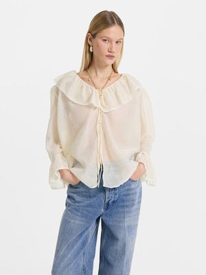 Шифоновая блузка с воланами 5999₽